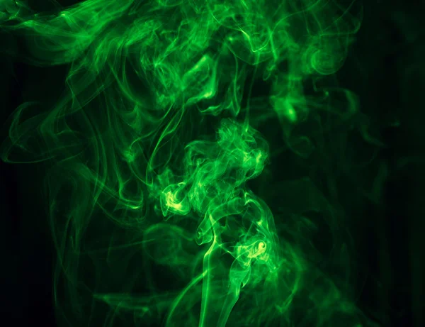 Fumaça verde . Imagens Royalty-Free