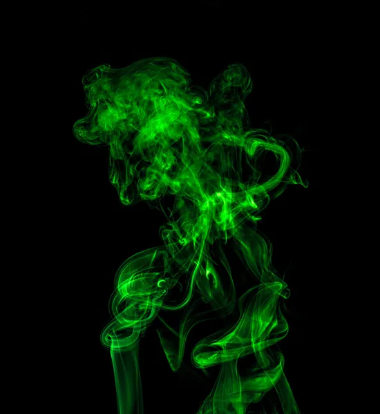Zelený kouř. — Stock fotografie