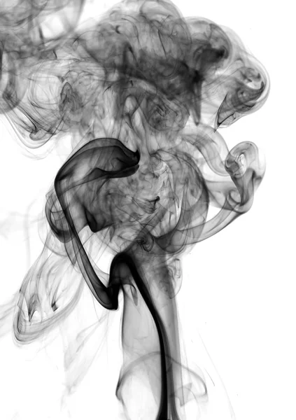 Ruß. schwarzer Rauch. — Stockfoto