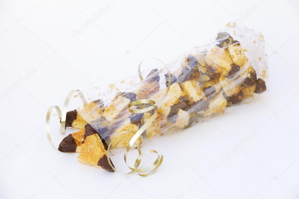 Nut pastries in the Christmas bag