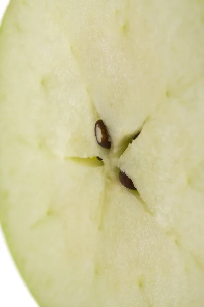 Macro di fetta di mela — Foto Stock