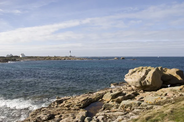 Paesaggio con faro — Foto Stock