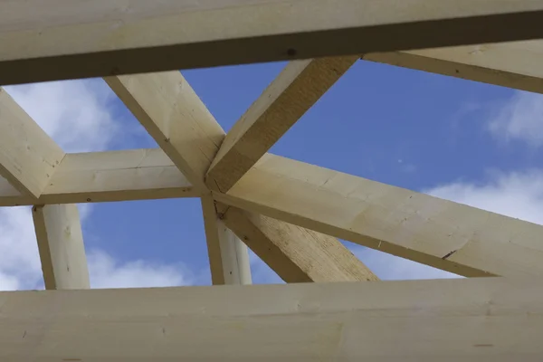 Construction de maisons en bois — Photo