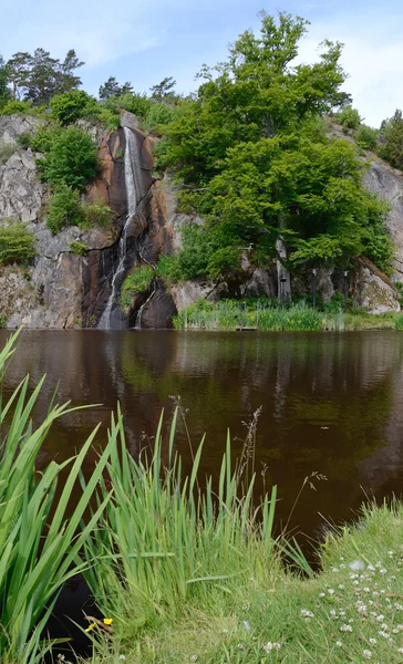 Водопад в парке Роннеби — стоковое фото