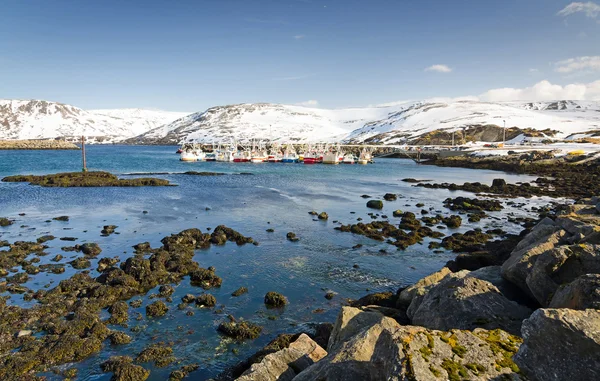 Costa do mar em Skarsvag — Fotografia de Stock