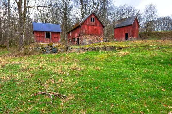 Gamla svenska gård — Stockfoto