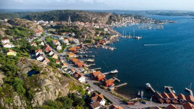 Fjallbacka şehir merkezi - hava manzarası