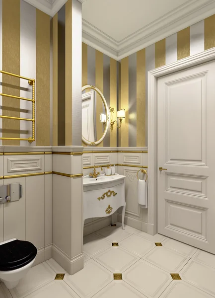 ゴールドの浴室 — ストック写真