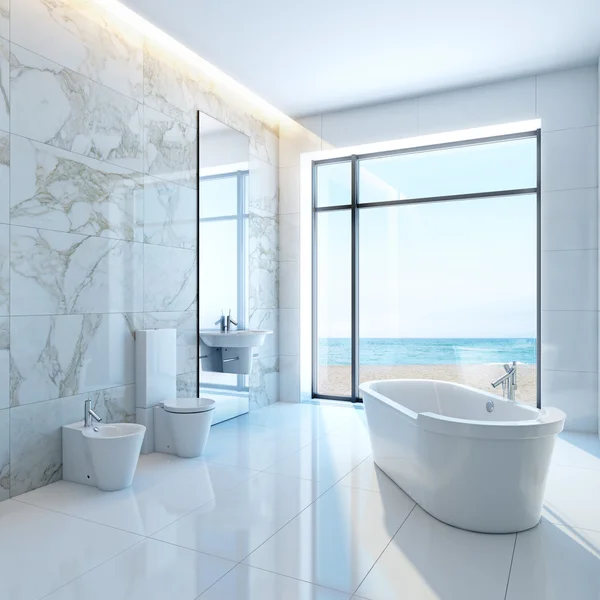 White bathroom — Stock Photo, Image