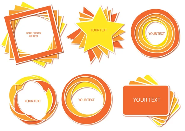 Conjunto de color caliente — Vector de stock