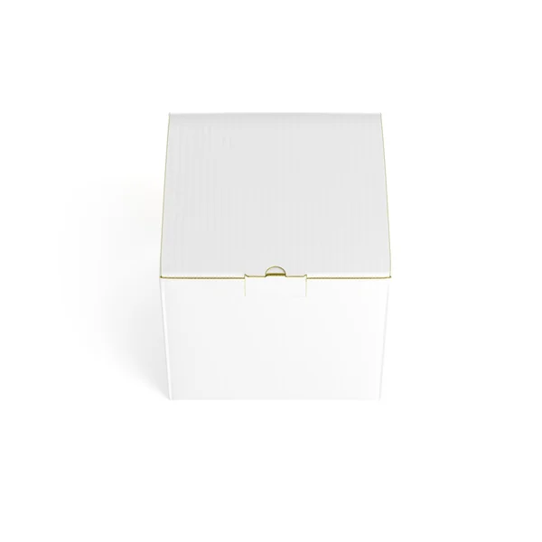Caixa branca . — Fotografia de Stock