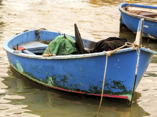 Blaues Fischerboot — Stockfoto
