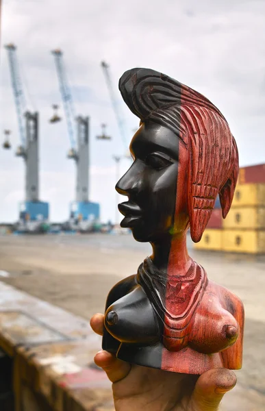 African sculpture — Stock Photo, Image
