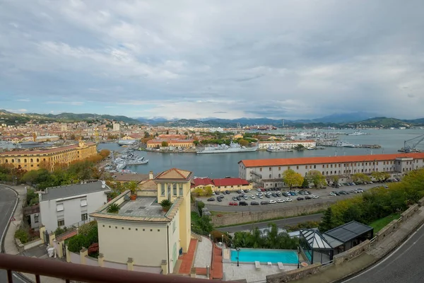 Luftaufnahme Von Spezia Einer Wunderschönen Stadt Italien — Stockfoto