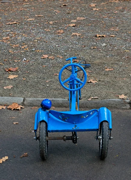 Detalj Trehjuling Vintage För Barn Som Kallas Grillo — Stockfoto