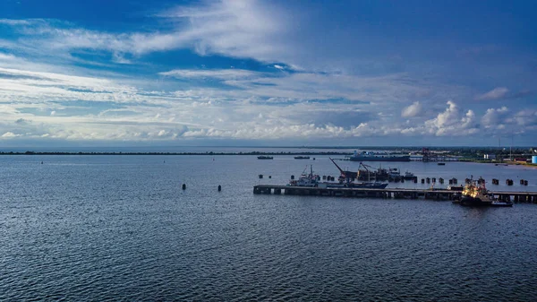 Sehr Schöner Blick Auf Den Hafen Von Monrovia Liberia — Stockfoto