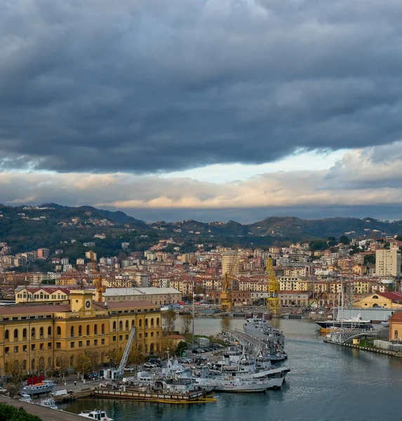 Aerial View Spezia Beautiful Town Italy — Stock Photo, Image