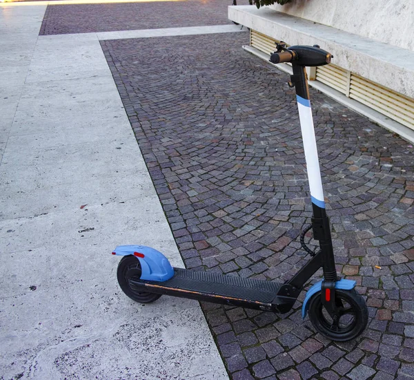 Detail Van Elektrische Scooter Mijn Stad — Stockfoto