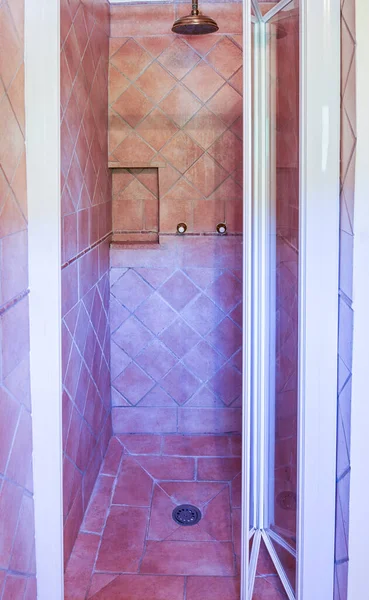 Detail Shower Cabin House — Stock Photo, Image