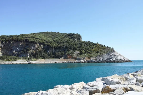 Very Nice View Island Front Portovenere Called Palmari — Stock Photo, Image