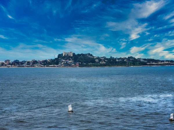 Vista Muito Agradável Porto Monróvia Libéria — Fotografia de Stock