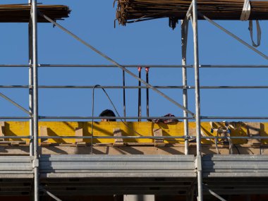 La spezia, İtalya 'da inşaat alanında.