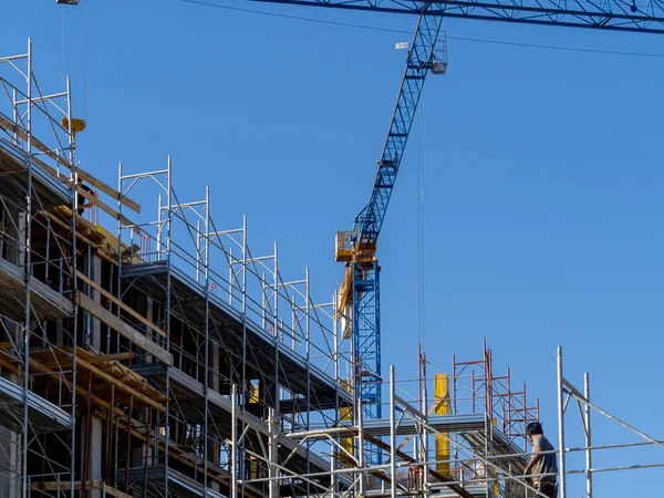 La spezia, İtalya 'da inşaat alanında.