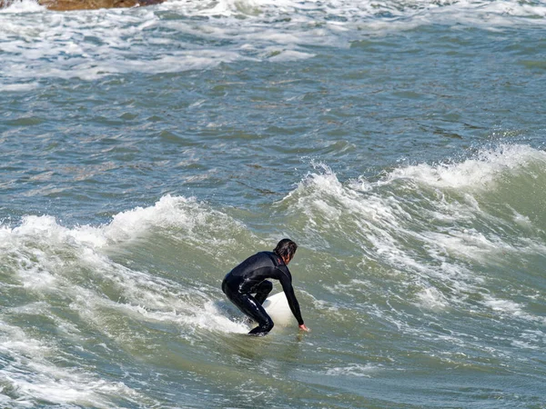 Surfer Surf Fala Włoszech — Zdjęcie stockowe