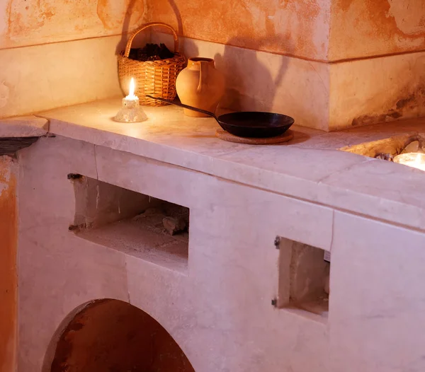 Ursprüngliche Mittelalterliche Küche Italien — Stockfoto