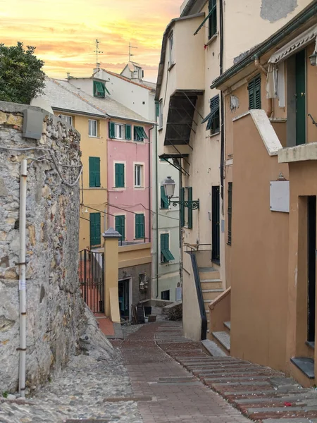 Das Alte Fischerdorf Boccadasse Genua Italien — Stockfoto