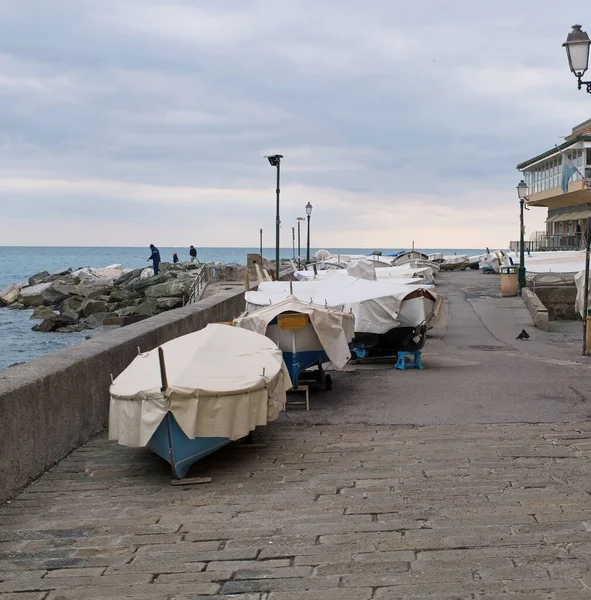 Старая Рыбацкая Деревня Боккадассе Генуя Италия — стоковое фото