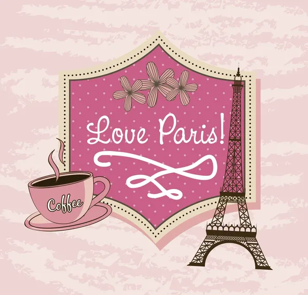 Amour Paris — Image vectorielle