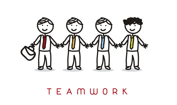 Teamwork — Stock Vector