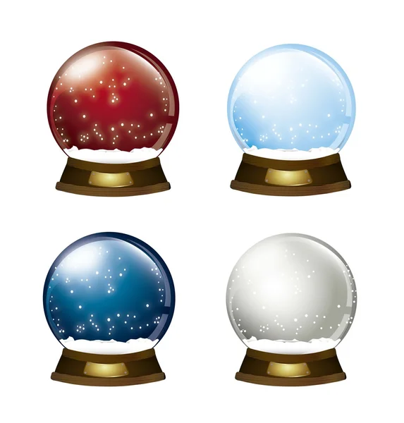 Christmas snow globe — Stock Vector