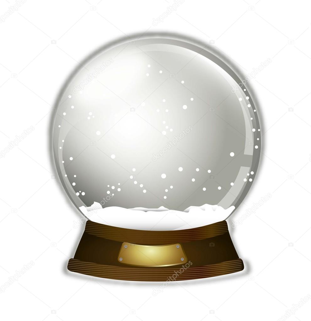 Download Christmas snow globe — Stock Vector © yupiramos #12559579