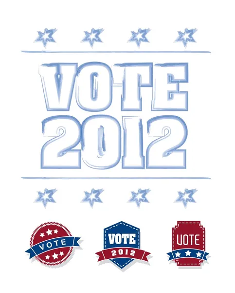 Голосування 2012 — стоковий вектор