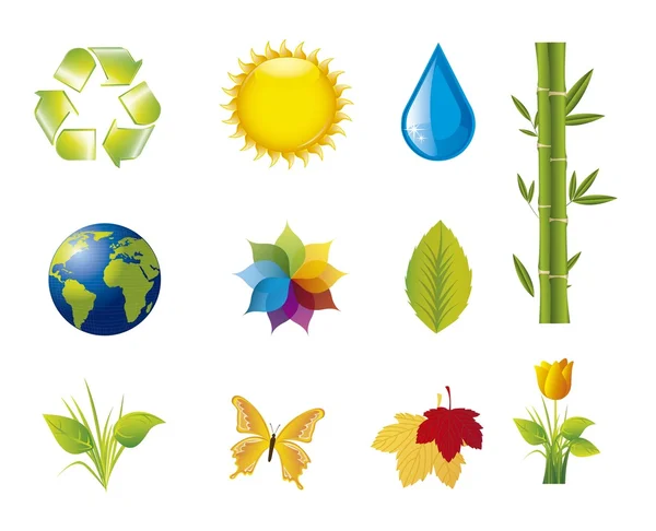 Nature icons — Stock Vector