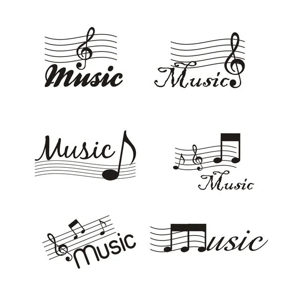 Musical icons — Stock Vector