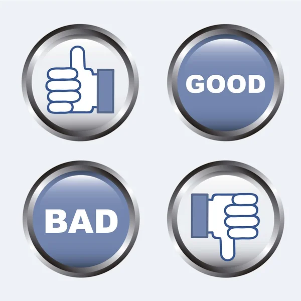 Good and bad — Stock Vector