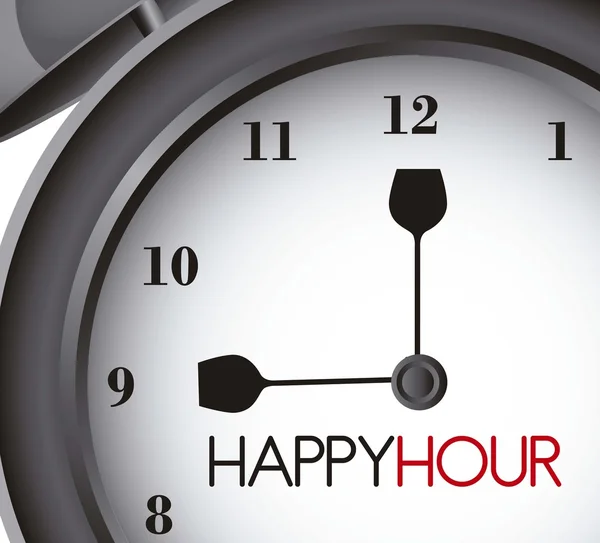 Happy hour — Stockový vektor