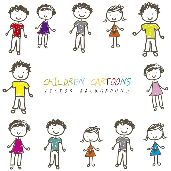 Children cartoon — Stock Vector