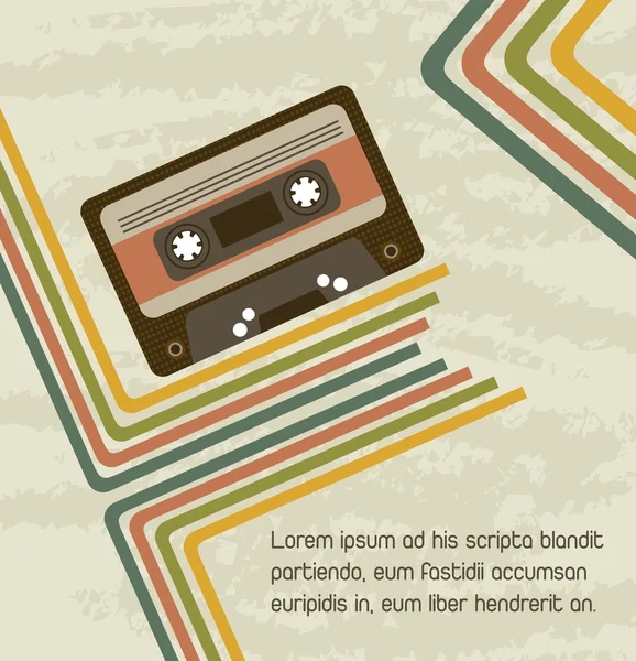 Vintage cassette — Stockvector