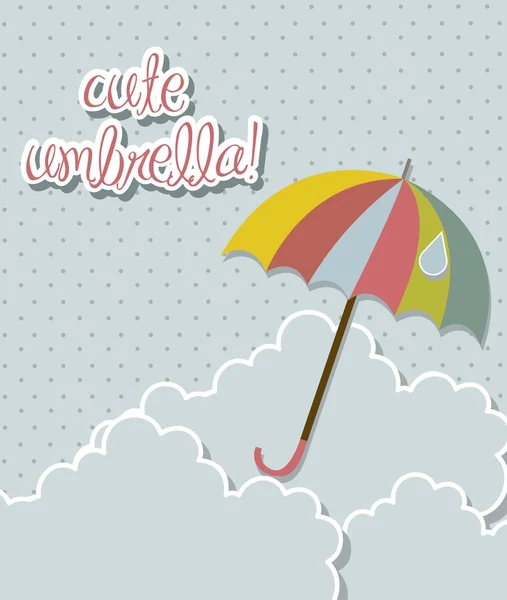 Милий парасольку — стоковий вектор