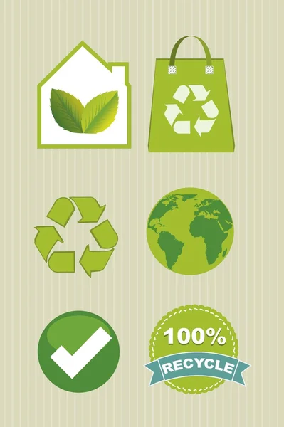 Recycle icons — Stock Vector