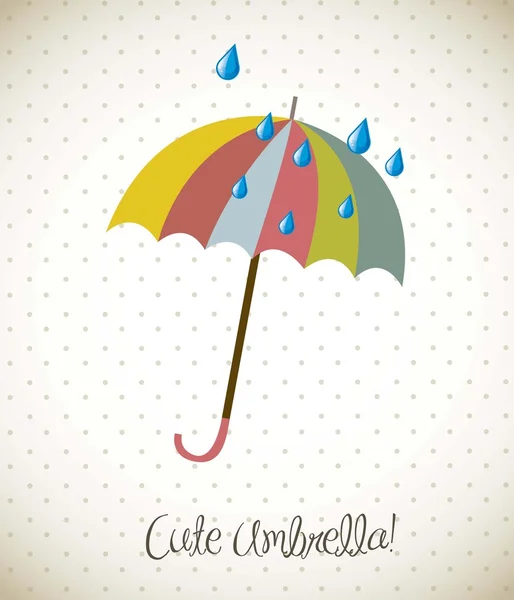 かわいい傘 — ストックベクタ