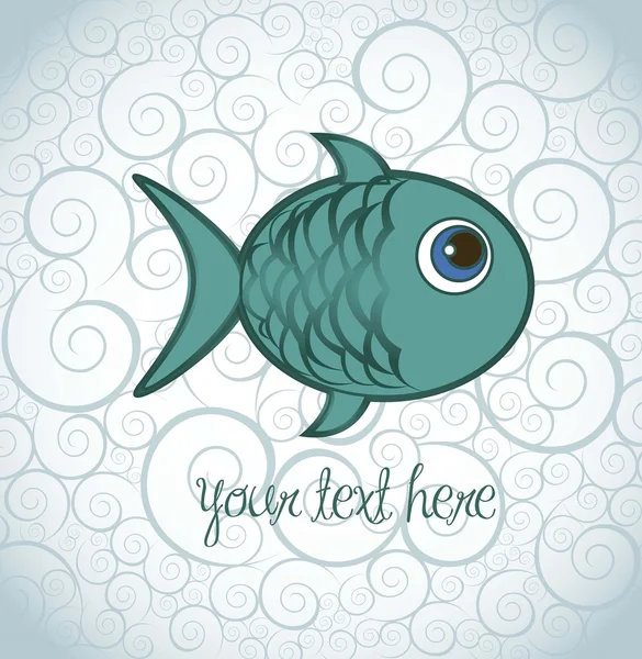 Roztomilý ryba — Stockový vektor