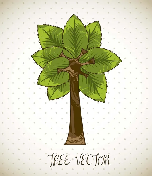 Träd cartoon — Stock vektor
