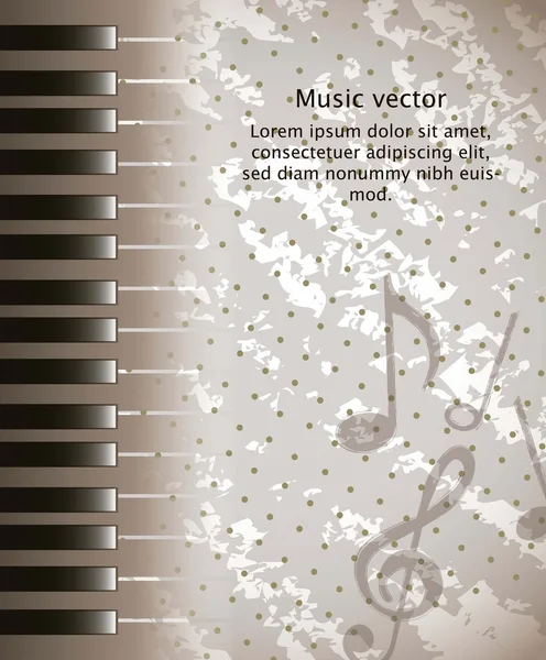 Vecteur de piano — Image vectorielle