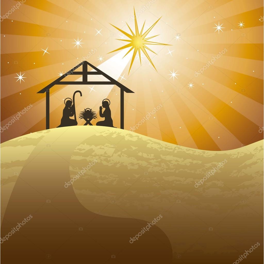 Nativity Backdrop Scene