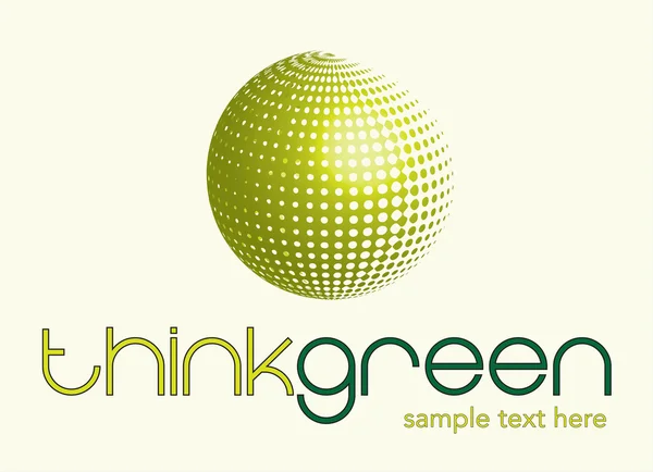 Σκέψου πράσινο — Διανυσματικό Αρχείο